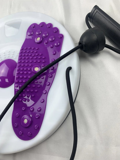 Exercise Waist Twisting Disc With Foot Massage And Resistance Bands 4