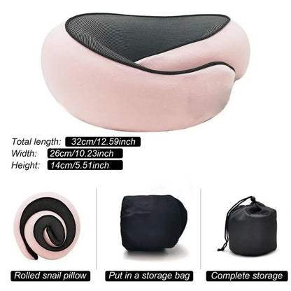 Memory Foam Neck Support Pillow With Head Cushion For Travel And Camping 1