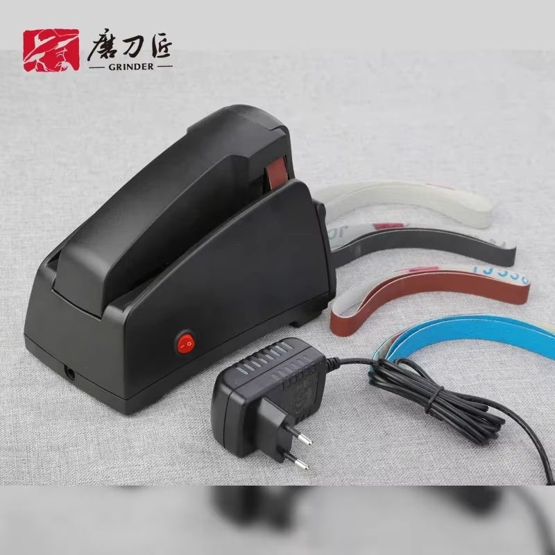 TAIDEA Professional Electric Knife Sharpener with Sanding Belts – Adjustable Sharpening Tool for Kitchen & Outdoor Blade