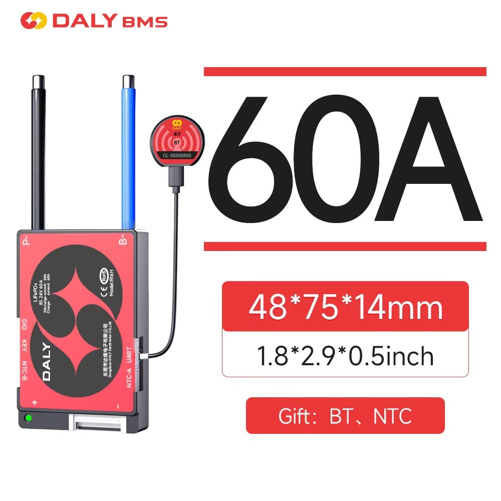 Daly Smart Lifepo4 BMS  Professional Lithium Battery Management System For 12V 24V 36V 48V And 72V  9