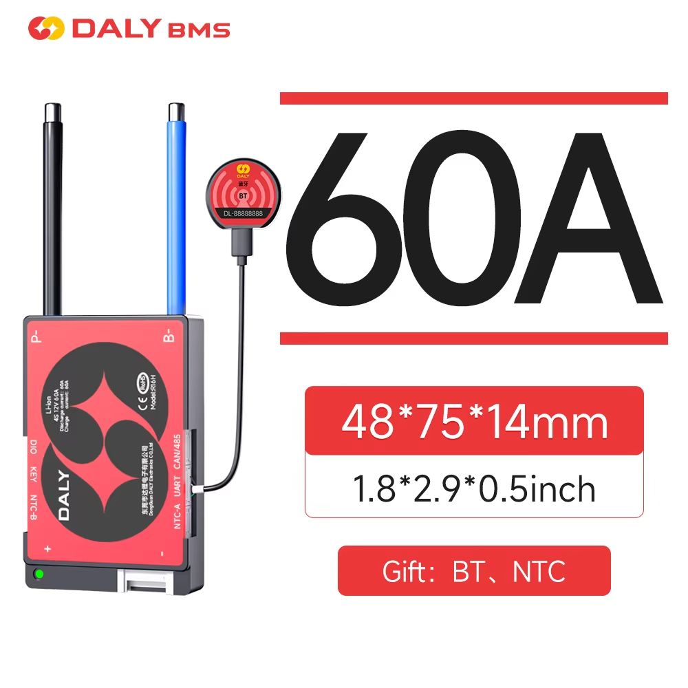 Daly Smart Lifepo4 BMS  Professional Lithium Battery Management System For 12V 24V 36V 48V And 72V  8