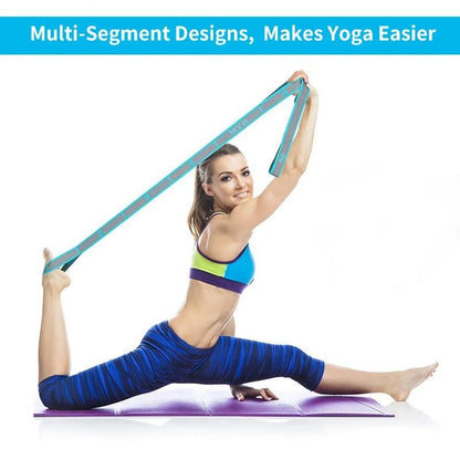Elastic Yoga Stretching Strap With Loops For Flexibility And Balance 4