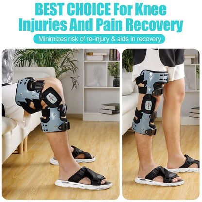 Medical Grade Knee Brace With Adjustable ROM Support For Arthritis And Injury Recovery 5
