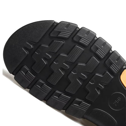 Loveontop Mens Leather Sandals  Comfortable Cowhide Beach Shoes With NonSlip Thick Sole 3