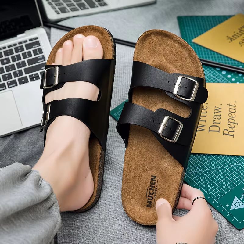 Classic Cork Slippers For Men And Women  Soft Breathable Outdoor And Indoor Comfort 1