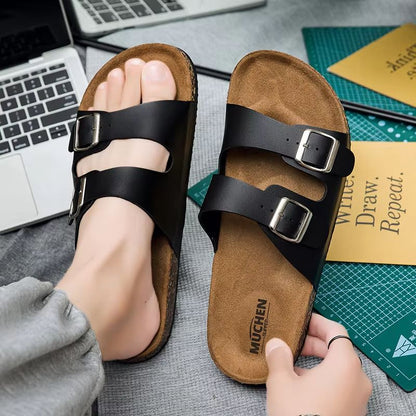 Classic Cork Slippers For Men And Women  Soft Breathable Outdoor And Indoor Comfort 1