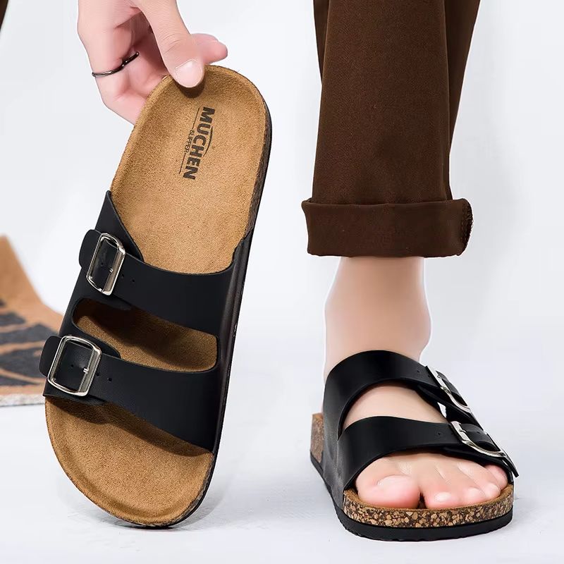 Classic Cork Slippers For Men And Women  Soft Breathable Outdoor And Indoor Comfort 4