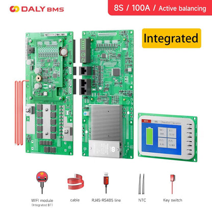 Daly Smart Inverter BMS  LiFePO4 Battery Management System With Active Balancer For 24V  48V Energy 10