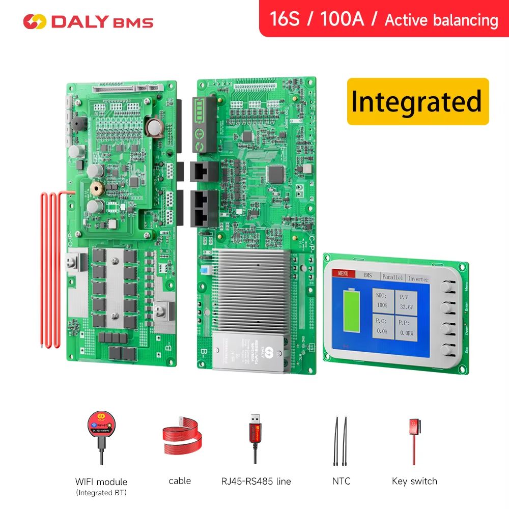Daly Smart Inverter BMS  LiFePO4 Battery Management System With Active Balancer For 24V  48V Energy 11