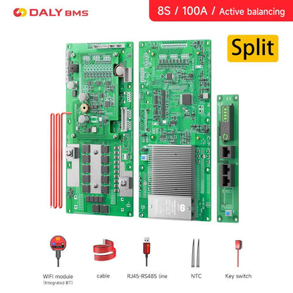 Daly Smart Inverter BMS  LiFePO4 Battery Management System With Active Balancer For 24V  48V Energy 12