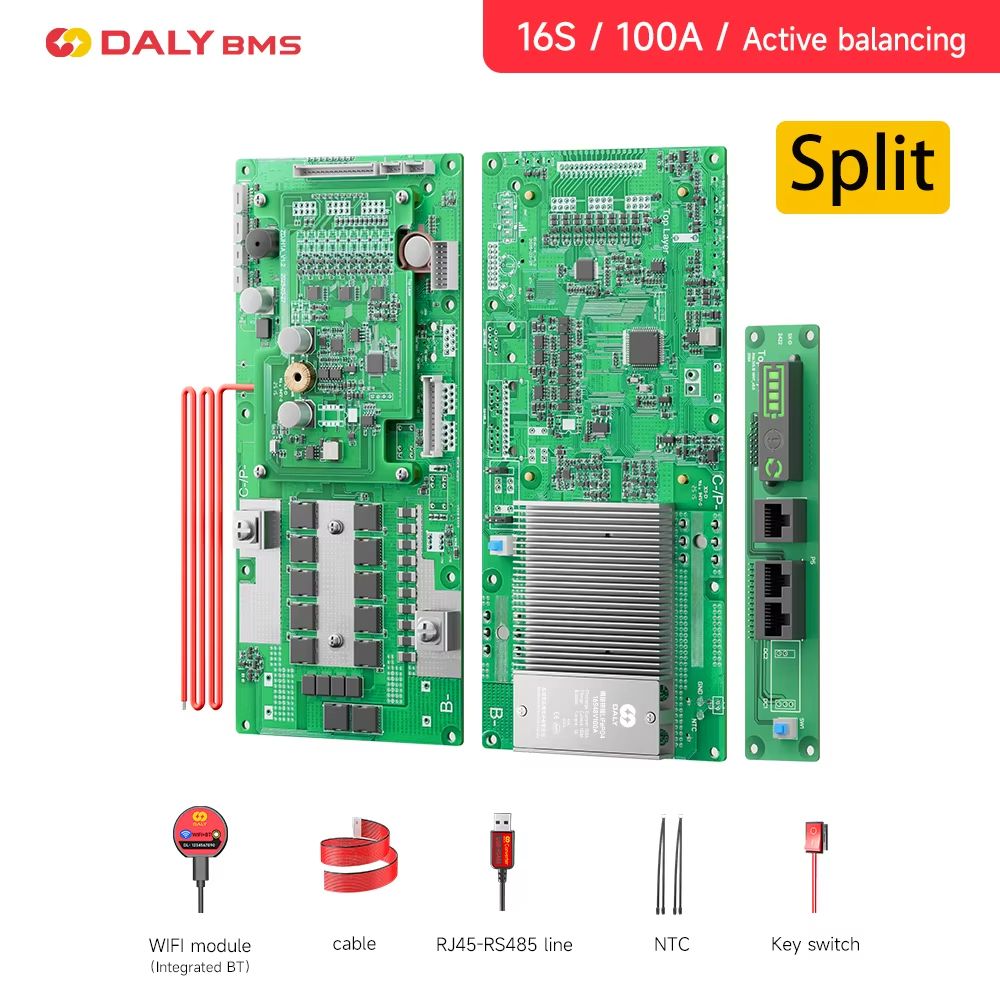 Daly Smart Inverter BMS  LiFePO4 Battery Management System With Active Balancer For 24V  48V Energy 13