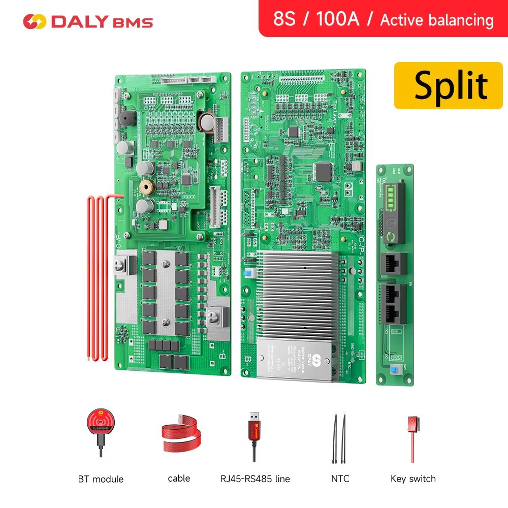 Daly Smart Inverter BMS  LiFePO4 Battery Management System With Active Balancer For 24V  48V Energy 14