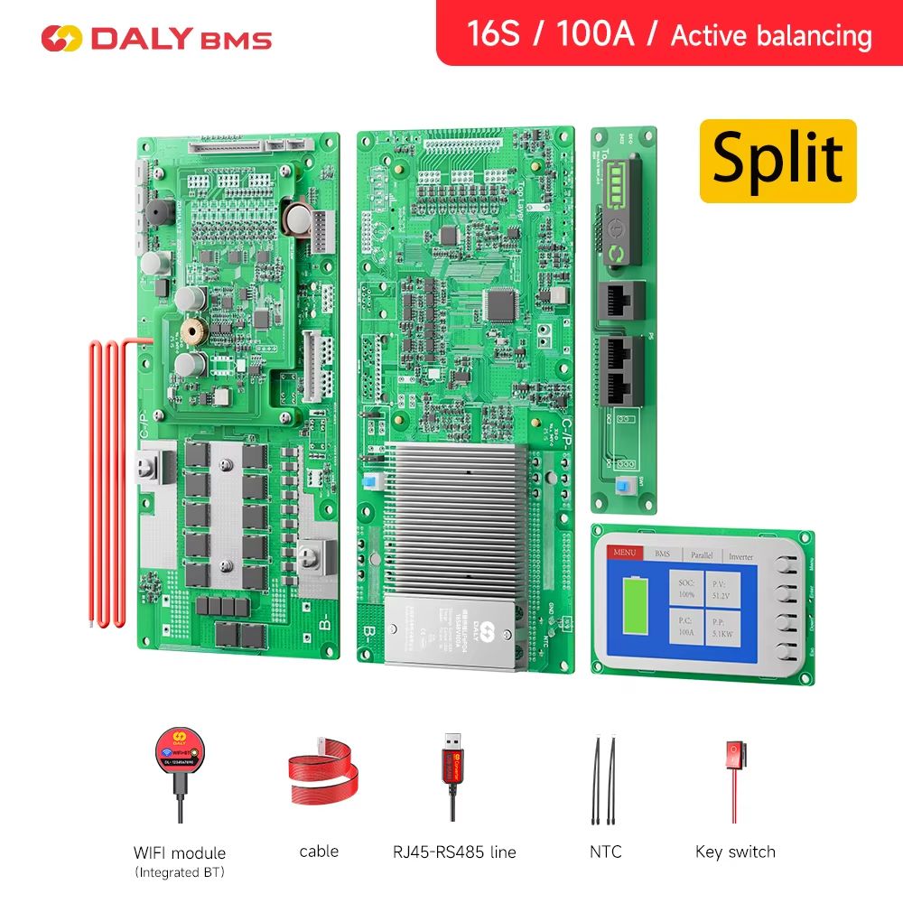 Daly Smart Inverter BMS  LiFePO4 Battery Management System With Active Balancer For 24V  48V Energy 17