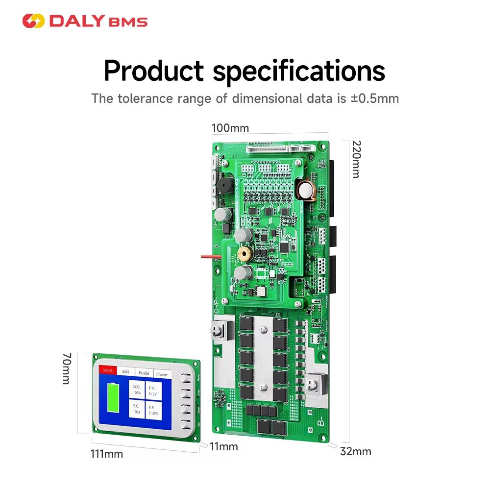 Daly Smart Inverter BMS  LiFePO4 Battery Management System With Active Balancer For 24V  48V Energy 3