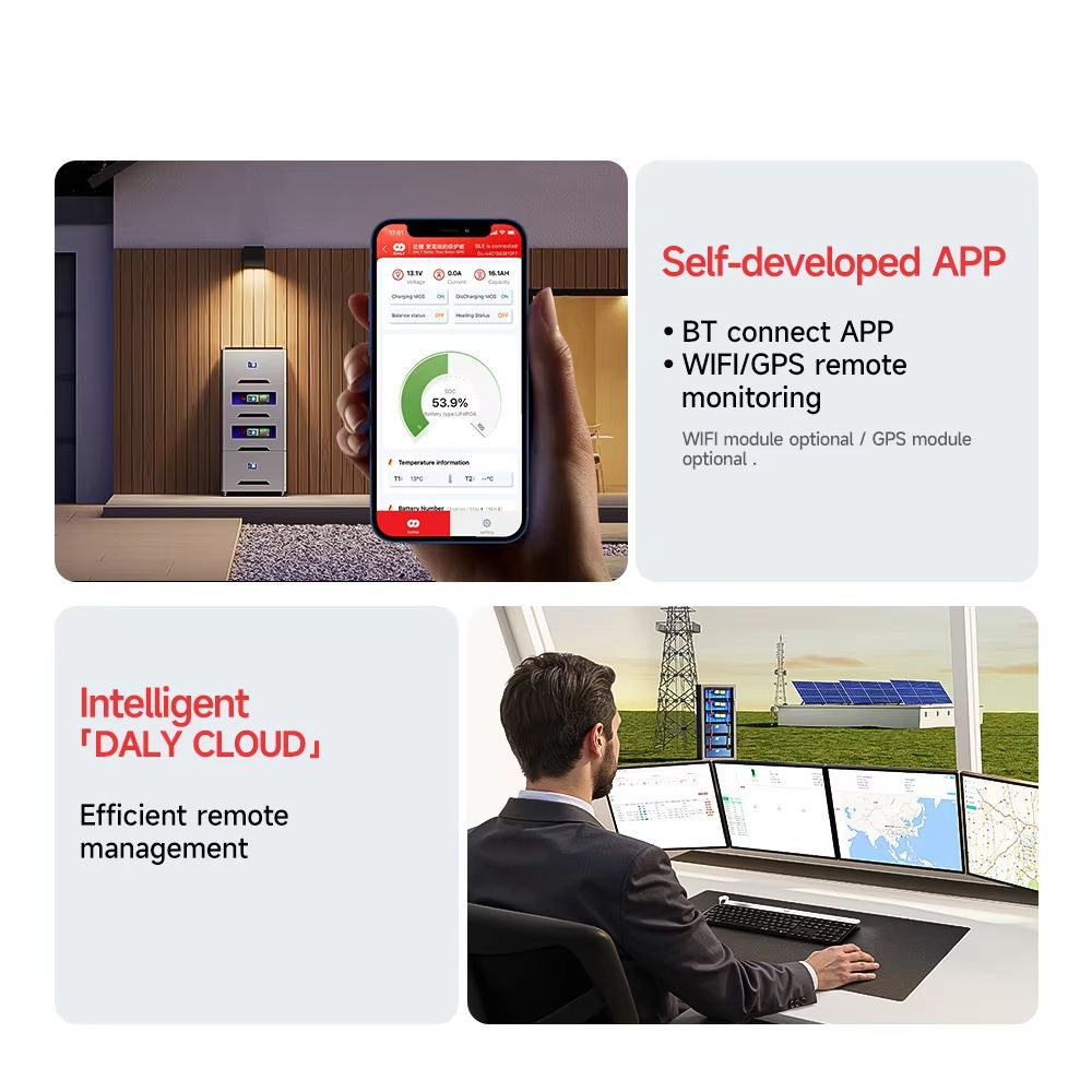 Daly Smart Inverter BMS  LiFePO4 Battery Management System With Active Balancer For 24V  48V Energy 5