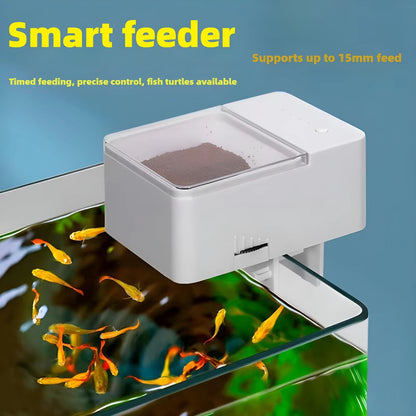 Automatic Fish Feeder with 4-Speed Timer – Smart Aquarium & Turtle Food Dispenser