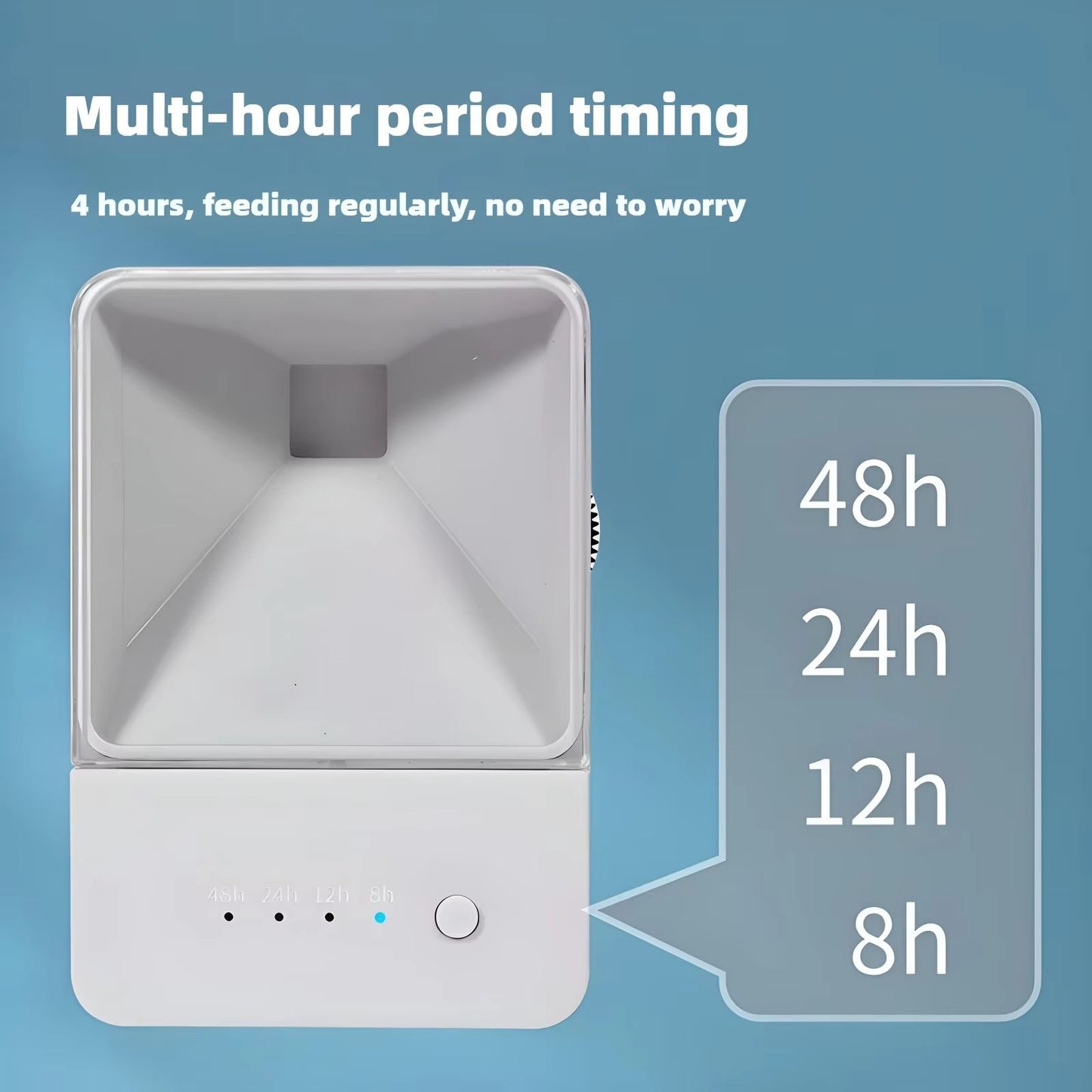Automatic Fish Feeder With 4Speed Timer  Smart Aquarium  Turtle Food Dispenser 2