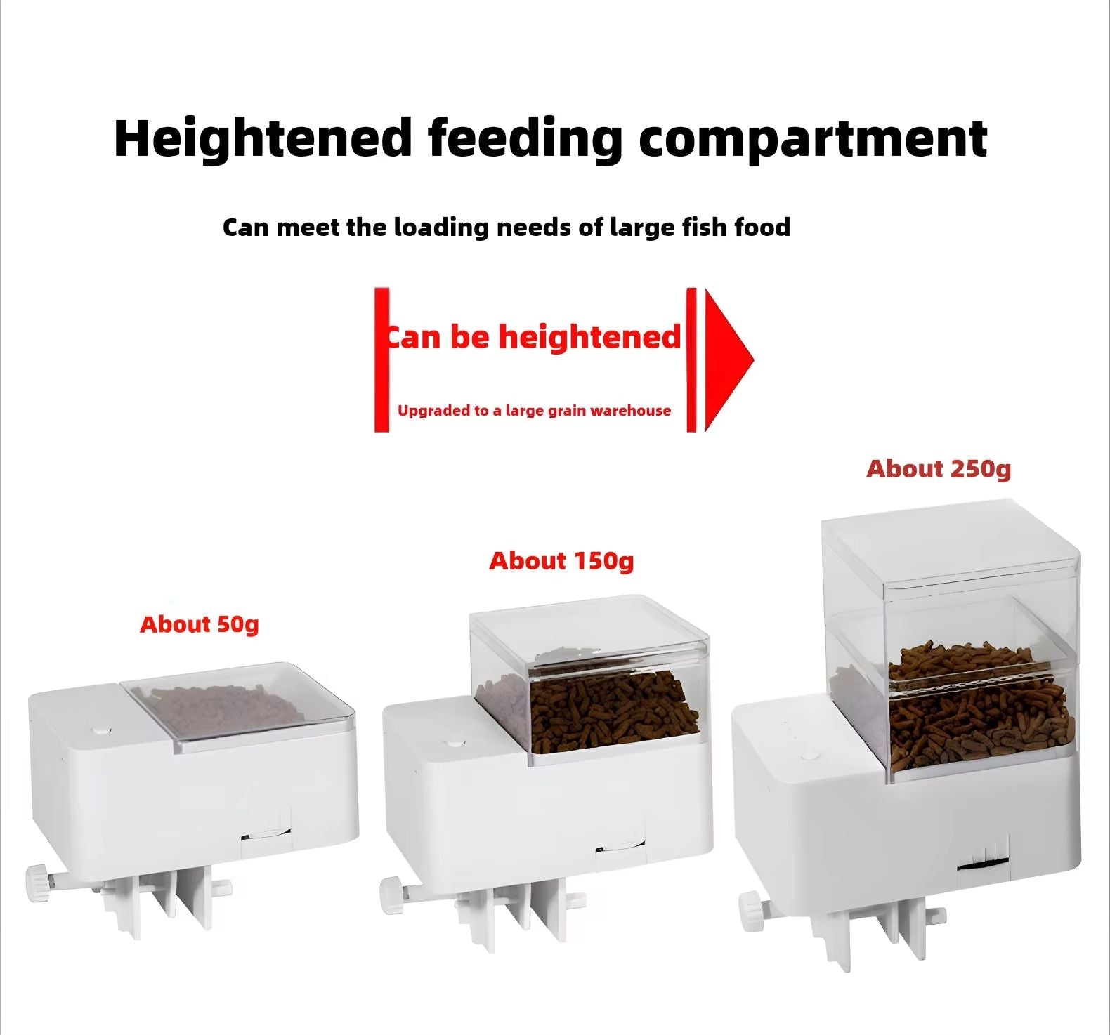 Automatic Fish Feeder With 4Speed Timer  Smart Aquarium  Turtle Food Dispenser 5