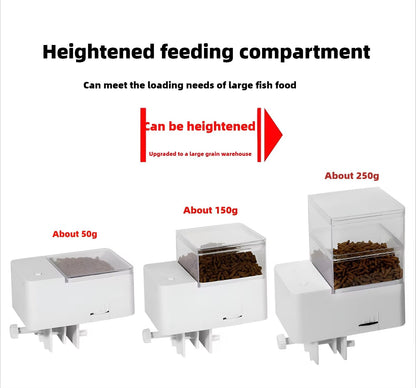 Automatic Fish Feeder With 4Speed Timer  Smart Aquarium  Turtle Food Dispenser 5