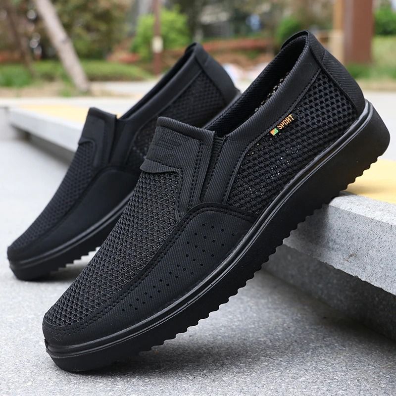 Mens Breathable Slip On Casual Shoes Lightweight Walking Sneakers