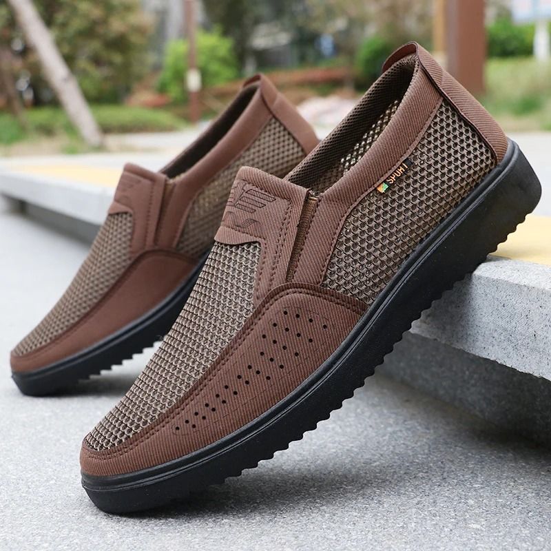 Mens Breathable Slip On Casual Shoes Lightweight Walking Sneakers 8