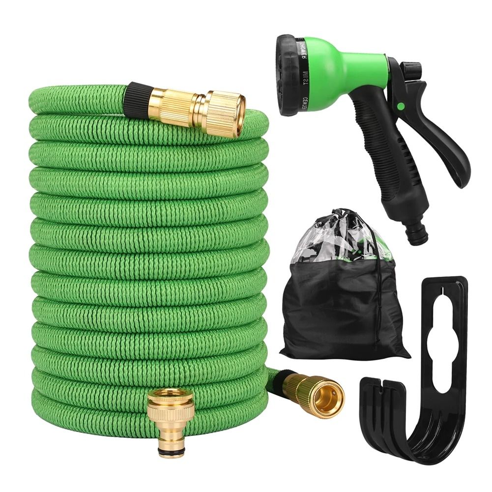 Expandable Garden Water Hose With Spray Nozzle And Storage Bag 2