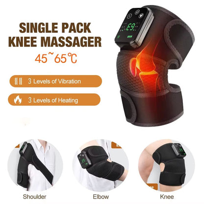 Electric Heating Shoulder Brace With Vibration  LED Display  Pain Relief  Muscle Relaxation Support 9