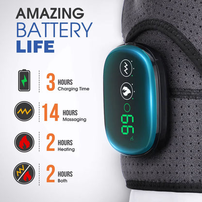 Electric Heating Shoulder Brace With Vibration  LED Display  Pain Relief  Muscle Relaxation Support 2