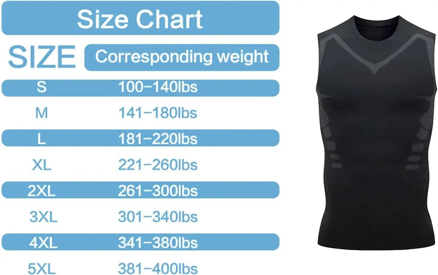 Mens Summer Shapewear Compression Tank Top Breathable Ice Silk 5