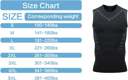 Mens Summer Shapewear Compression Tank Top Breathable Ice Silk 5