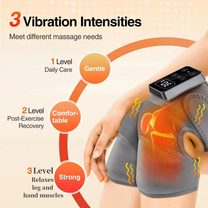 Electric Knee Massager With Heat  Vibration  Joint Pain Relief And Muscle Relaxation Pad 1