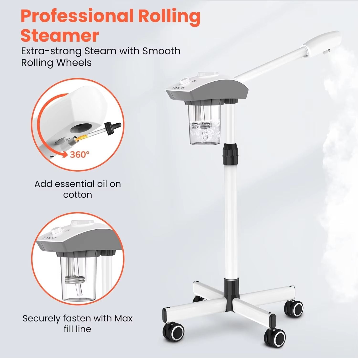 Ozone Facial Steamer With Warm Mist  Deep Cleaning  Skin Hydration For Home Spa And Salon 2