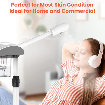 Ozone Facial Steamer With Warm Mist  Deep Cleaning  Skin Hydration For Home Spa And Salon 5