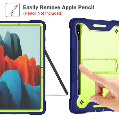 Heavy Duty Armor Case For Samsung Galaxy Tab  Rugged Shockproof PC  Silicone Hybrid Cover For Kids  2