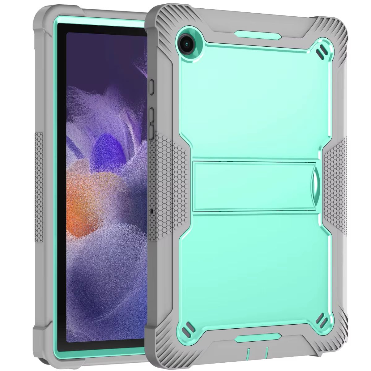 Heavy Duty Armor Case For Samsung Galaxy Tab  Rugged Shockproof PC  Silicone Hybrid Cover For Kids  9