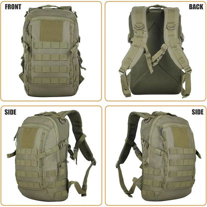 LQARMY 20L Waterproof Tactical Backpack  Outdoor Travel Camping Rucksack With Molle System For Hiki 3