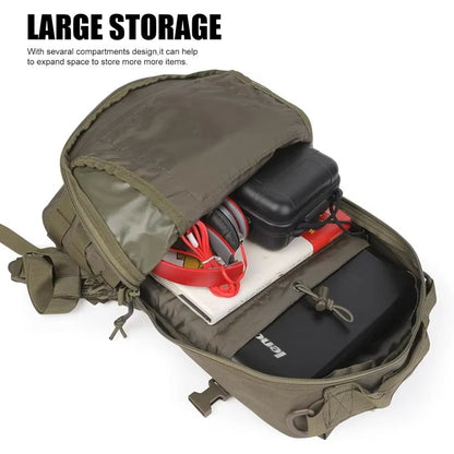 LQARMY 20L Waterproof Tactical Backpack  Outdoor Travel Camping Rucksack With Molle System For Hiki 5