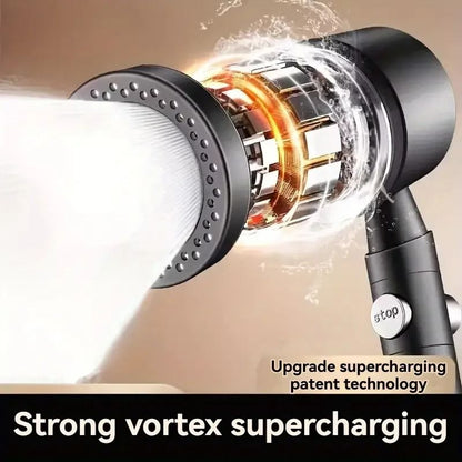 High Pressure Water Saving Handheld Shower Head with Stop Button