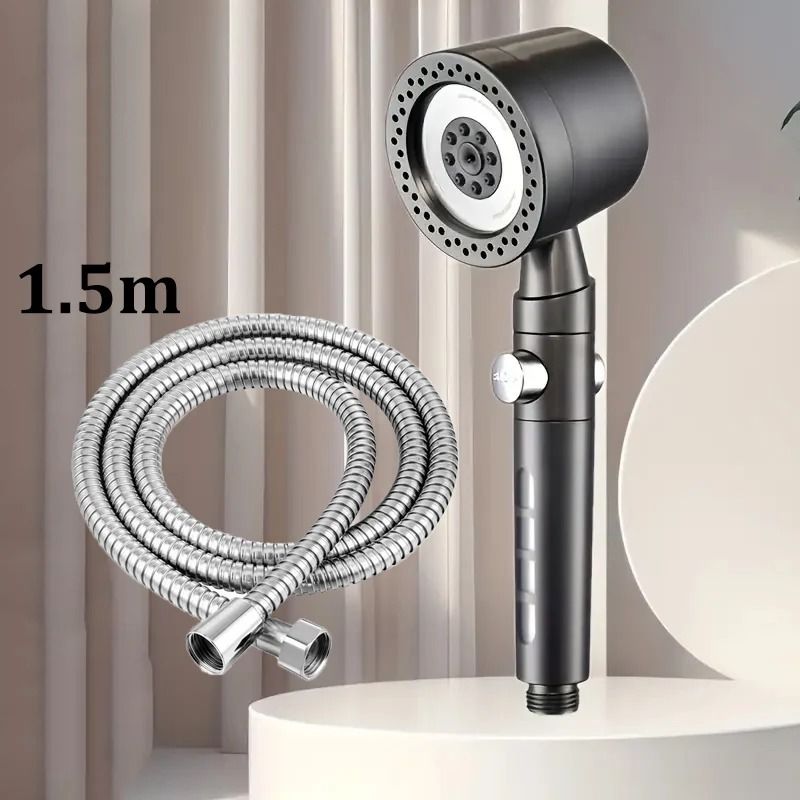 High Pressure Water Saving Handheld Shower Head With Stop Button 13