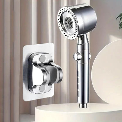 High Pressure Water Saving Handheld Shower Head With Stop Button 17