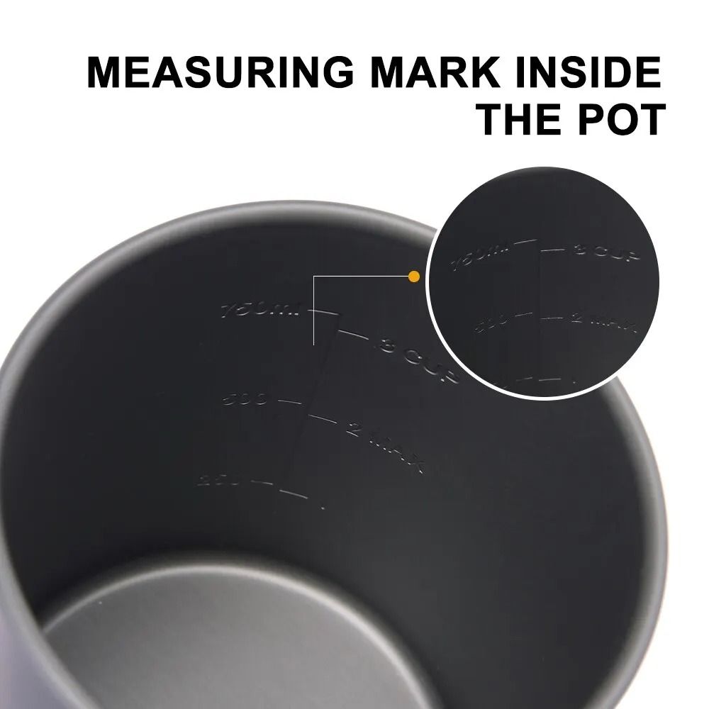 Portable Camping Coffee Pot With French Press Outdoor Cup For Hiking Trekking 4