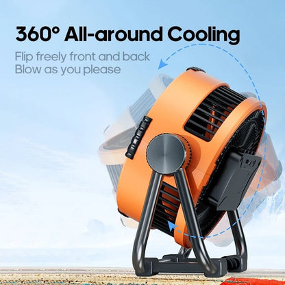 Multifunctional Outdoor Camping Fan With 20000mAh Battery LED Light And Power Bank 3