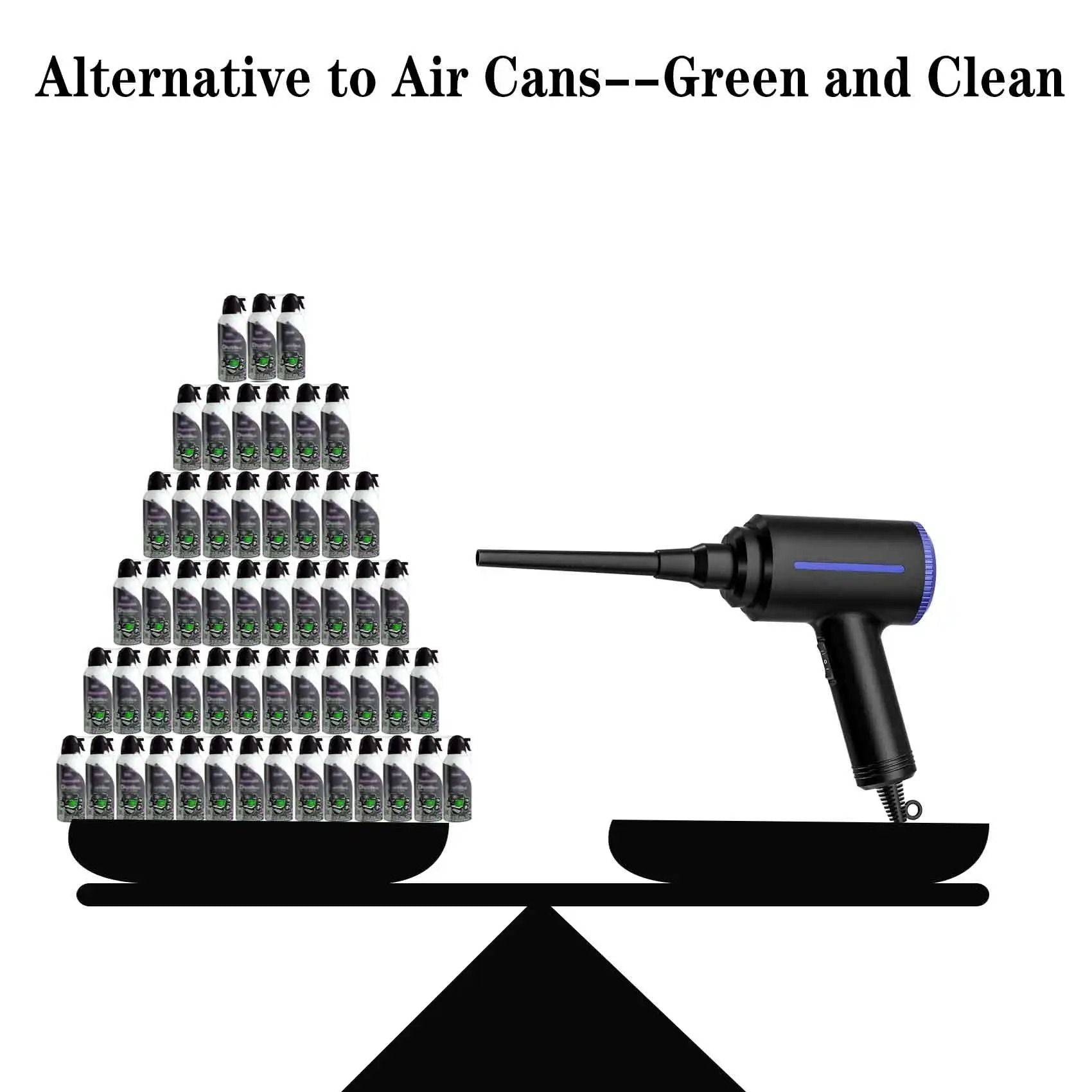 500W Electric Air Duster And Air Blower With Dual Speed For PC Cleaning And Inflation 3