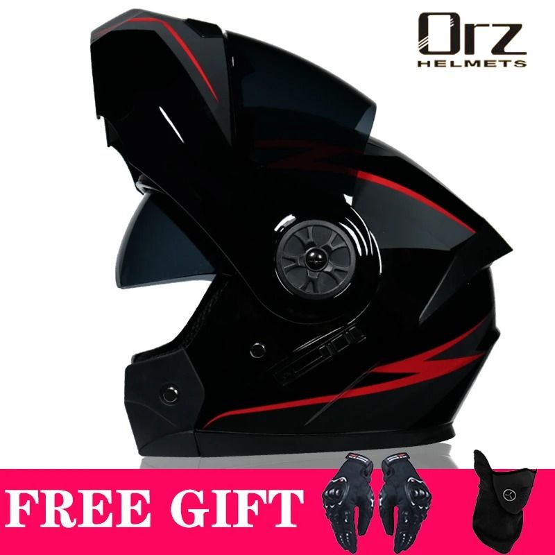 DOT Approved Modular Flip Motorcycle Helmet With Dual Lens And Interior Visor 9