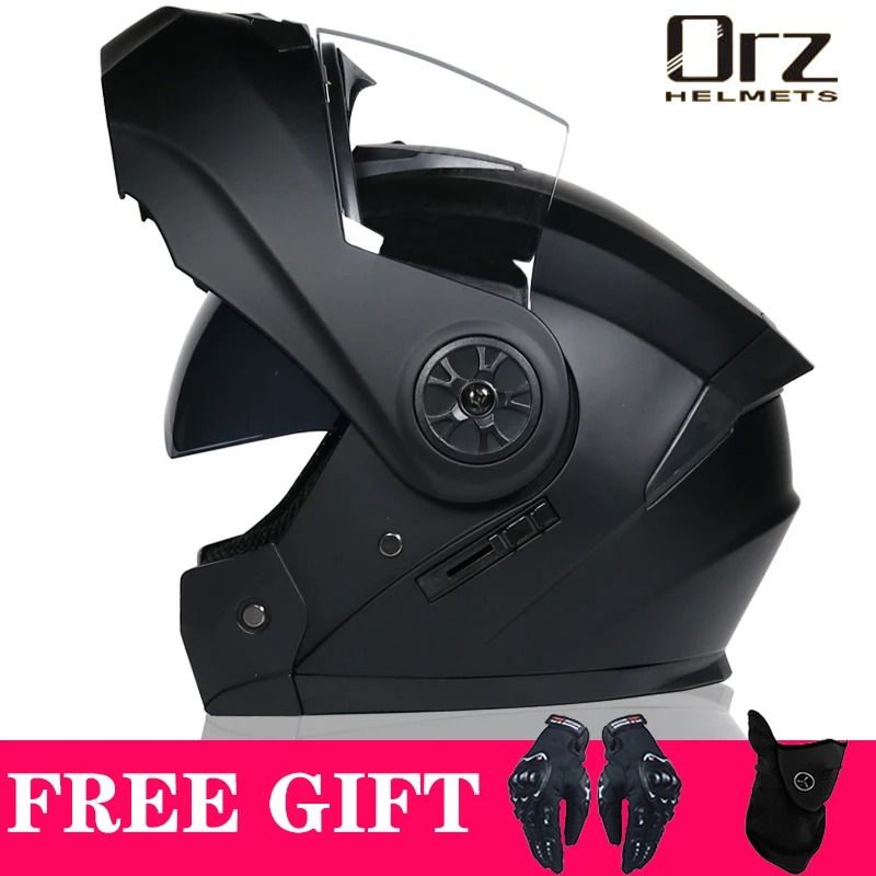 DOT Approved Modular Flip Motorcycle Helmet With Dual Lens And Interior Visor 1