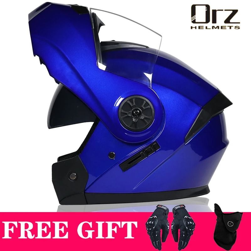 DOT Approved Modular Flip Motorcycle Helmet With Dual Lens And Interior Visor 2