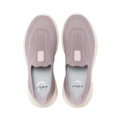 Women Knit Slip On Walking Shoes Breathable Flexible Cushion Sneakers 4