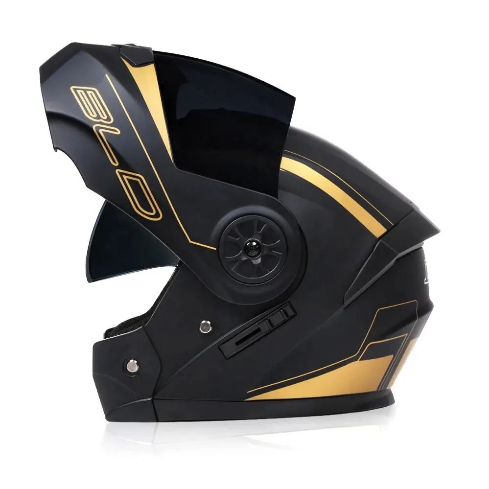 Dual Lens Flip Up Modular Full Face Motorcycle Helmet 8