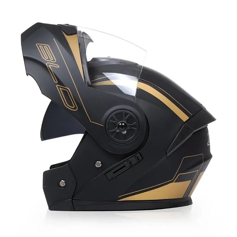 Dual Lens Flip Up Modular Full Face Motorcycle Helmet 6