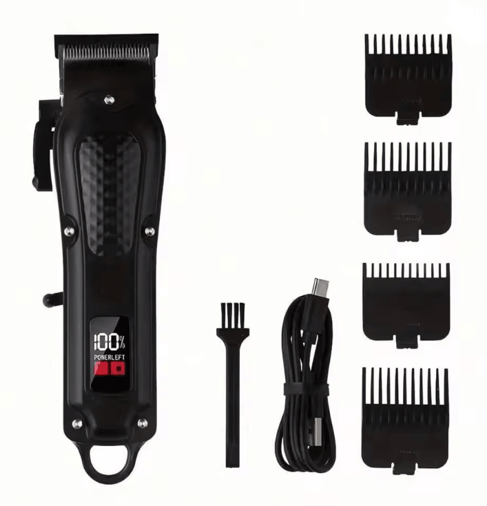 Professional USB Rechargeable Hair Clipper and Cordless Beard Trimmer for Men